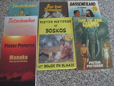 Pieter Pieterse 7x boeke - Tietiesbaaikos, Baai baai Tietiesbaai, Skedelkus, Boskos, Dasseneiland...
