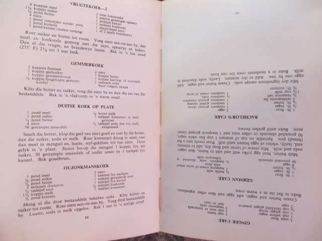 Outydse Reseppies/Old-Time Recipes   -  E Barnard  1ste uitg