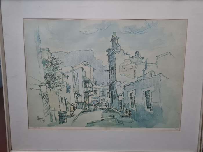Two numbered Gregoire Boonzaier prints of District Six