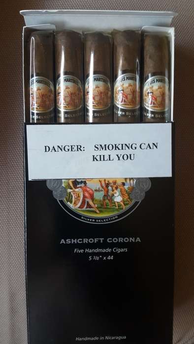 Cigar Humidor with high-end cigars and humidifier