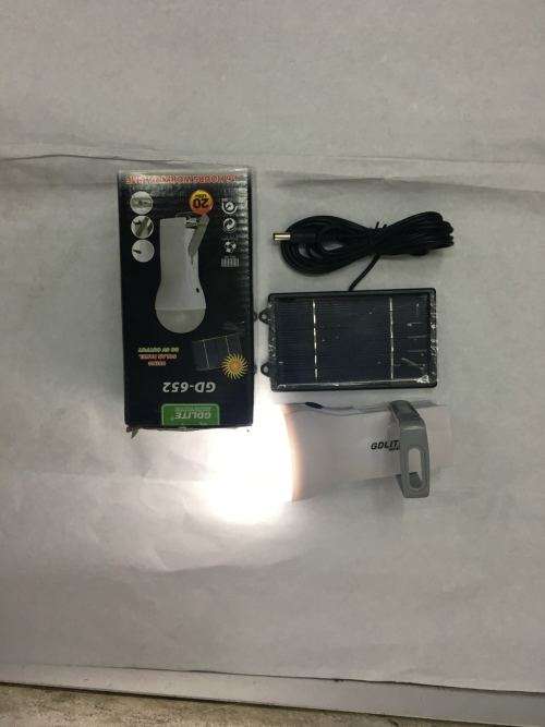 GET YOUR GDLITE SOLAR RECHARGABLE SMD LED LAMP USING SOLAR PANEL DC 6V OUTPUT