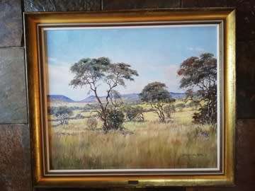 Andre de Beer oil on canvas size 910mm x 760mm