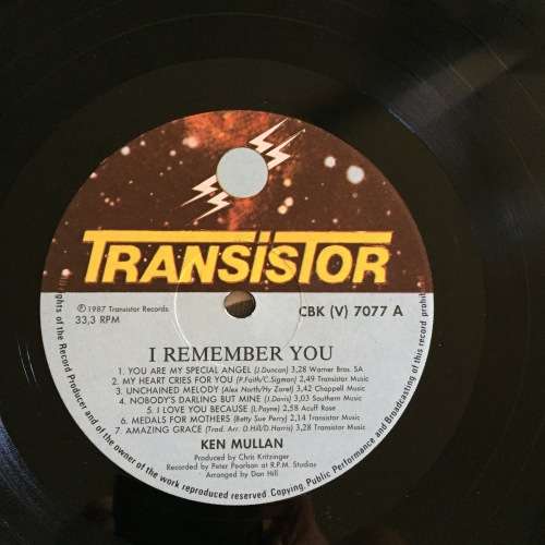 LP - KEN MULLAN I REMEMBER YOU