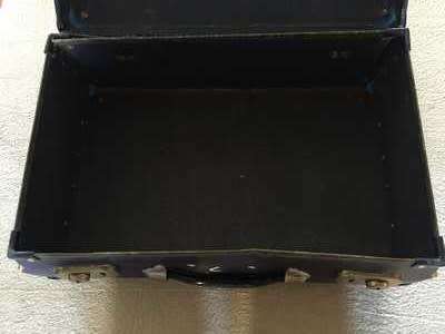 VINTAGE SCHOOL SUITCASE (BLUE) - A BIT OF WEAR AND TEAR.....BUT A GEM