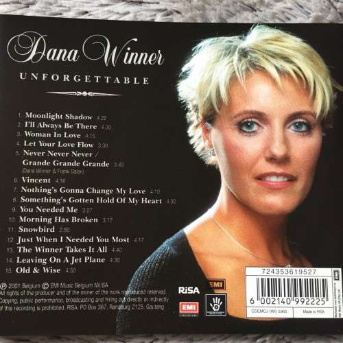 CD - DANA WINNER: UNFORGETTABLE (MINT LIKE NEW)