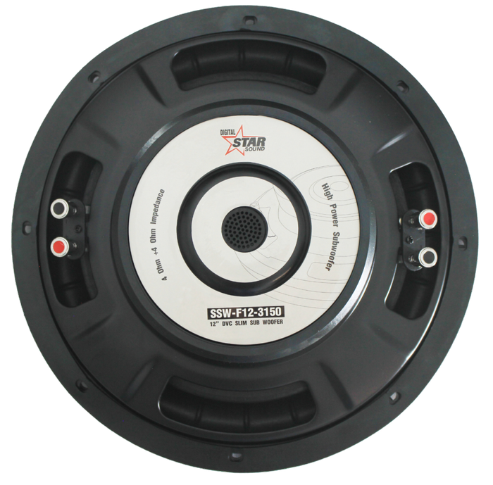 Starsound SSW-F12-3150 12-Inch Flat Series DVC Subwoofer