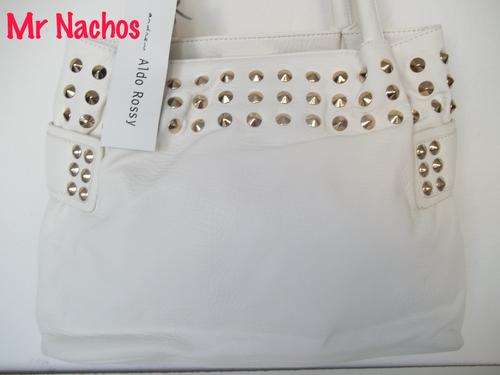 ALDO ROSSY**Luxury handbag in WHITE - For a stylish sparkle ! You'll simply fall in Love!