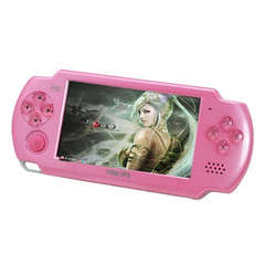 PINK 4.3" LCD Game PMP MP4 MP5 Player 4GB Free 3000 games Media Player AV-Out  + Camera (Local)