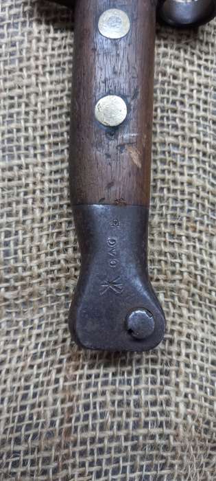 ORIGINAL BOER WAR BAYONET 1888 BRITISH COLONIAL MK11. MATCHING BLADE AND SCABBARD SERIAL NO. 352