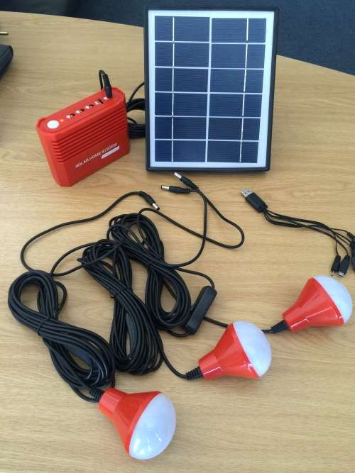 Solar light kit - "all you need for portable lighting"