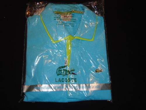 Double Collar LACOSTE Golfer - Large Slim Fit