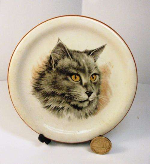 Small Plate with CAT on it! Stand not included.