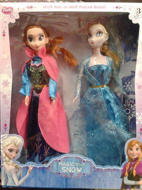 Frozen dolls elsa&anna 2pc in 1 box 33cm