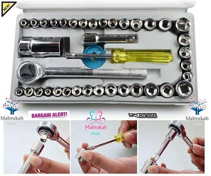 ***AIWA BEST QUALITY 40PCS COMBINATION SOCKET WRENCH SET***BID PER ITEM***