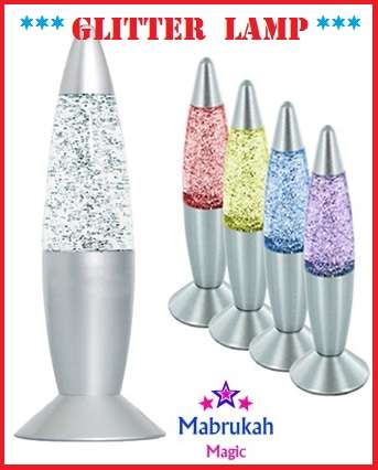 ***RED STUNNING COLORFUL MINI GLITTER TOUCH LAMP***