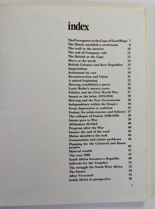 History of South Africa - WJ de Kock. Softcover, 1971