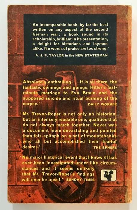 The Last Days of Hitler - HR Trevor-Roper. Softcover, Rev Ed. 1962