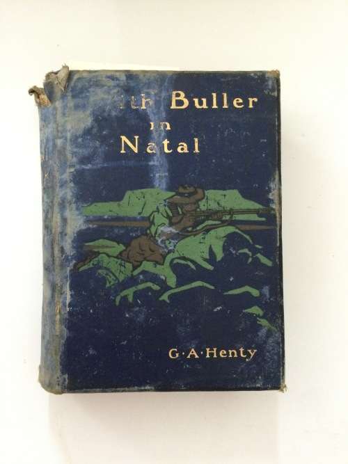 With Buller in Natal - GA Henty. Hardcover no dj, ca. 1901