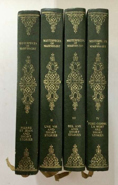 Masterpieces of Maupassant (4 vol. set) - Guy de Maupassant. Hardcover, 1st Ed., 1968