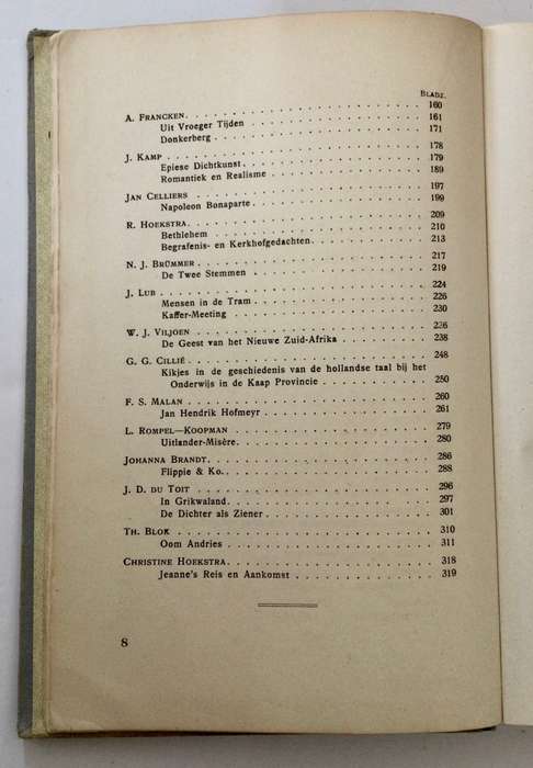 Zuidafrikaanse Prozabundel - R Hoekstra & WJ Viljoen. Hardeband sonder stofjas, 1e Uitg. 1918