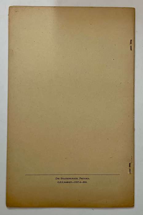 Die Invloed van Verskillende Wisselboustelsels op die Voorkoms van - Dept Landbou. SB, 1e Uitg. 1957