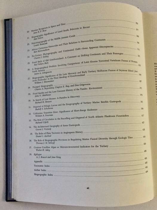 Historical Biogeography, Plate Tectonics & ... - J Gray & AJ Boucot. Hardcover w/o dj. 1st Ed. 1979