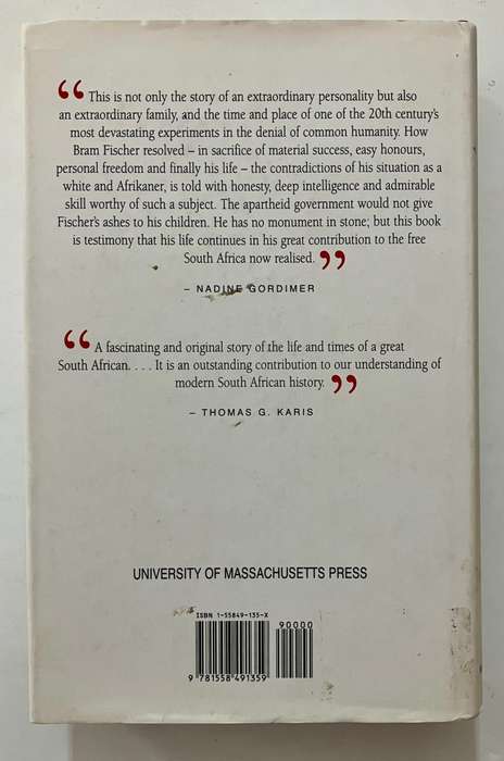Bram Fischer: Afrikaner Revolutionary - Stephen Clingman. Hardcover w dj, 1998