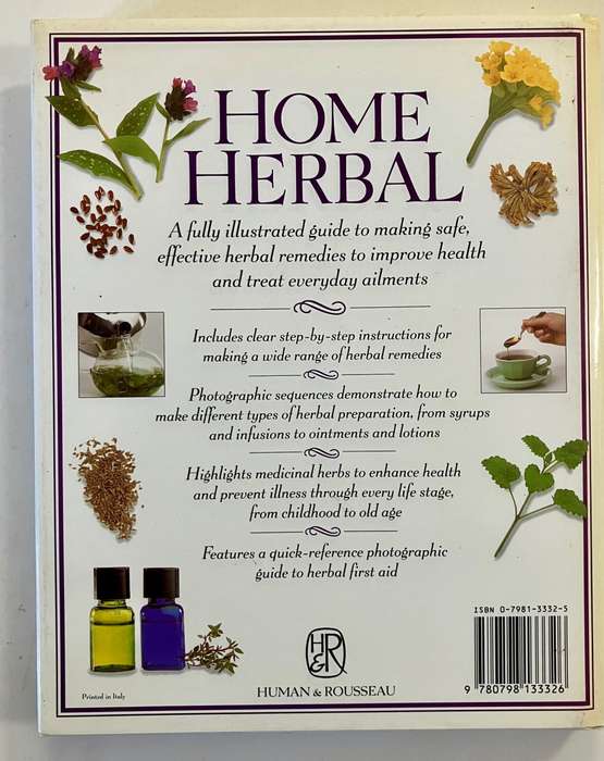 Home Herbal - Penelope Ody. Hardcover w dj. 1st SA Ed, 1995