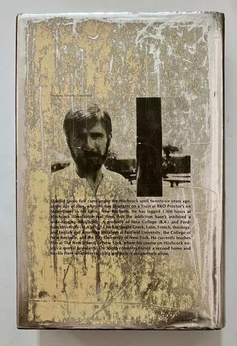 The Art of Alfred Hitchcock - Donald Spoto. Illustr. Hardcover w dj, 1st UK Ed. 1977