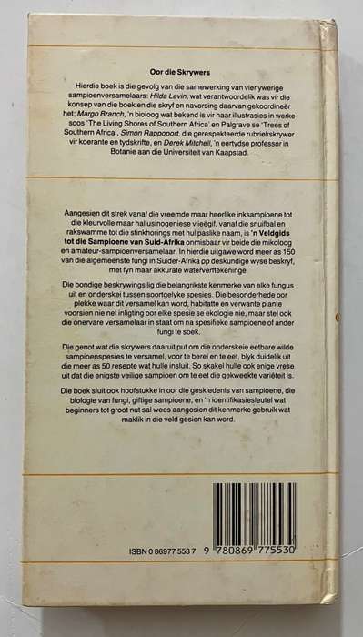 `n Veldgids tot die Sampioene van Suid-Afrika. Levin, Branch, et al. SKAARS hardeband, 1e Uitg. 1987