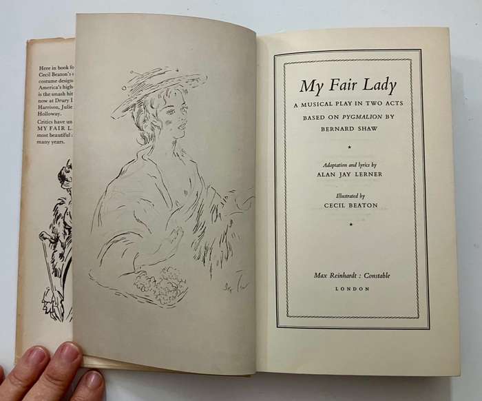 My Fair Lady: A Musical Play - Bernard Shaw w lan J Lerner. RARE Hardcover w dj. 1st UK Ed. 1958