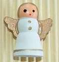 25mm x 22mm Wooden 3D Angel