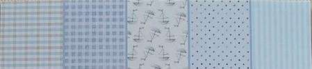 NEW - 30cm x 30cm Blue Scrapbooking Paper Pack (10 Sheets per Pack)