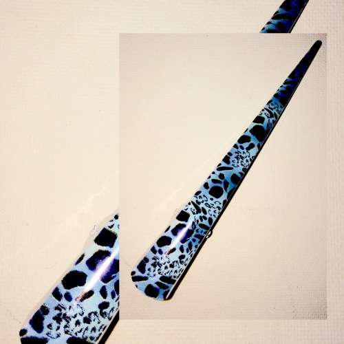 Blue Animal Print Clasp Clip