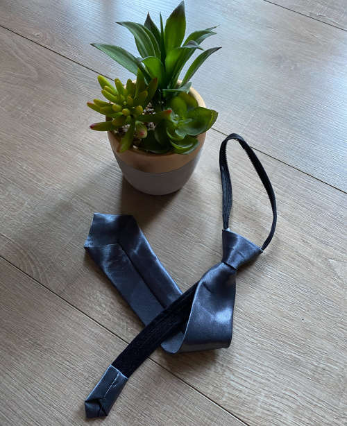 Grey Zip Kiddies Tie