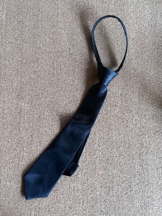 Black Zip Kiddies Tie