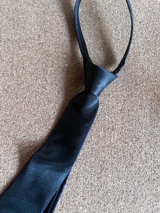 Black Zip Kiddies Tie