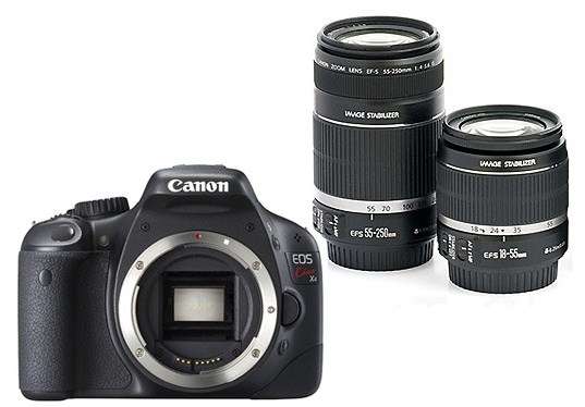 Canon EOS KISS X4 / 550D 18-55mm 55-250mm Kit+16GB