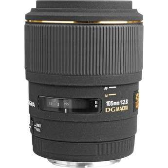 Sigma Telephoto 105mm f/2.8 EX DG Macro Autofocus Lens for Sony Alpha Cameras