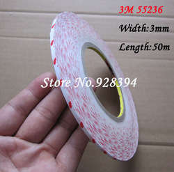 double sided tape 3mm x 50m very thin for iphone or samsung and other cell phone repair