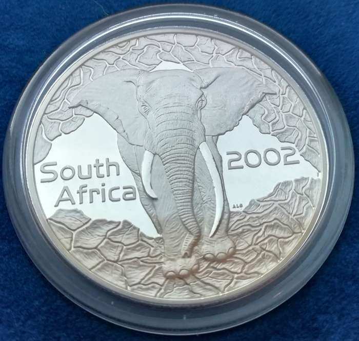 2002 | The Elephant | Proof Silver Wildlife Series | Prestige Set | Mintage Only 500 | R1 Start