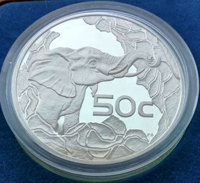 2002 | The Elephant | Proof Silver Wildlife Series | Prestige Set | Mintage Only 500 | R1 Start