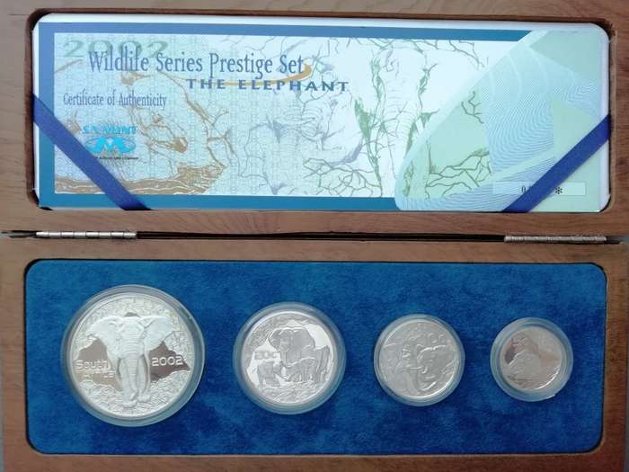 2002 | The Elephant | Proof Silver Wildlife Series | Prestige Set | Mintage Only 500 | R1 Start
