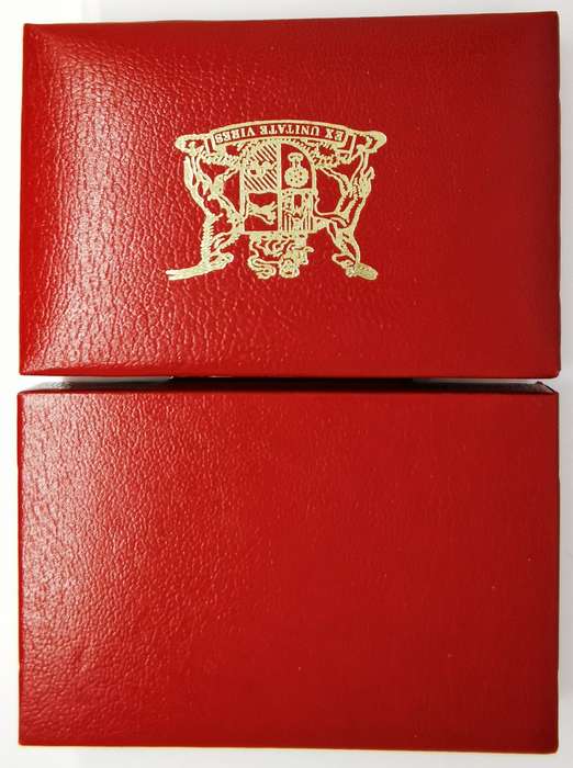 Empty Red SA Mint Box | Tenth And Quarter Ounce Kruger Rand