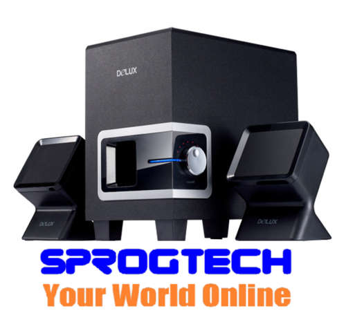Delux DLS X501 USB Stereo Speakers 2.1 channel PC  Audio high power PMPO 1000W