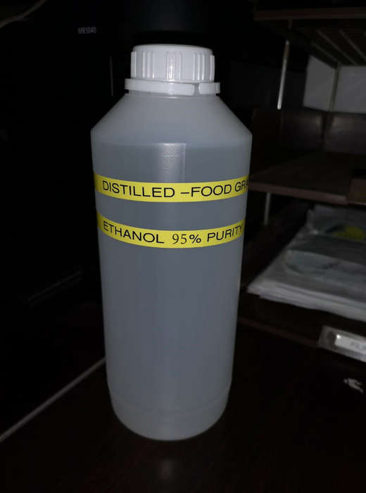 Ethanol, Food Grade, 5 Liters ( 190 proof , 95% pure ethyl alcohol )