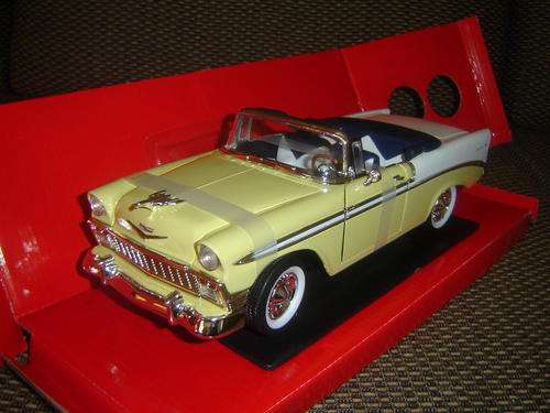Stunning YatMing R/S Sc 1/18 Very Rare 1956 Chevrolet Bell Air Convertible New in D/play Box