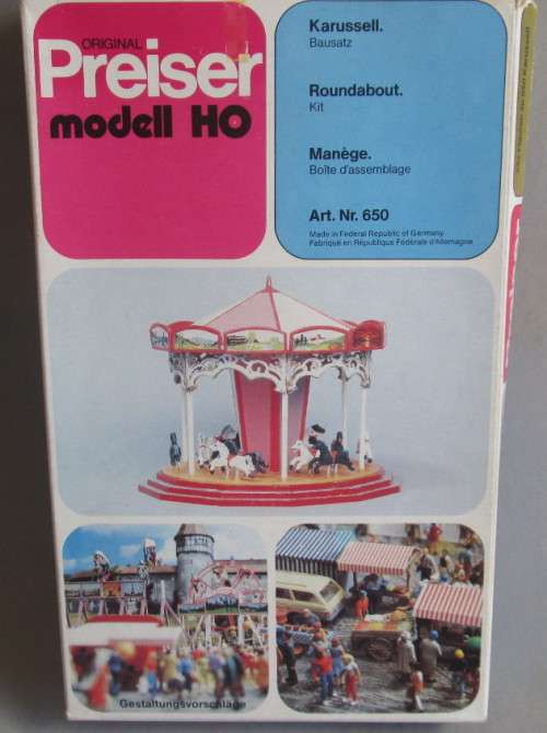PREISER HO SCALE - ROUNDABOUT KIT (BOXED)