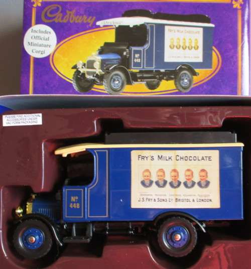 CORGI - CADBURY FRY`S CHOCOLATE THORNYCRAFT VAN - AS NEW BOXED