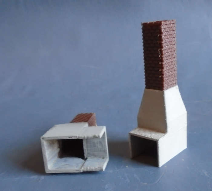 HO SCALE - SAR STEAM LOCO BLOW DOWN TOWERS